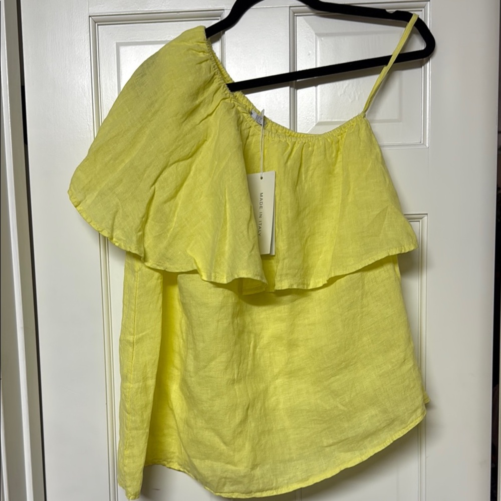 Yellow Off-Shoulder Women's Top